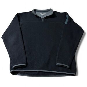 Men’s Arc’Teryx Quarter Zip Polartec Fleece Pullover Black Size Medium
